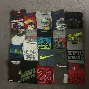 Boys Graphic T-Shirts Bundle Size 7-8 or M, These are my kids clothes.Preowned